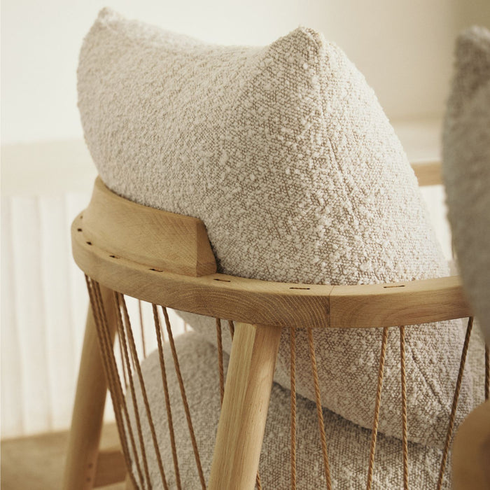 Enzo Chair, Maya Cream, Oak Soap Frame