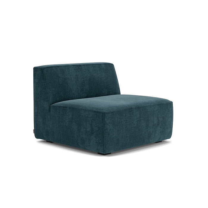 Dane 1 Seater Center Couch, Danny Dusty Blue