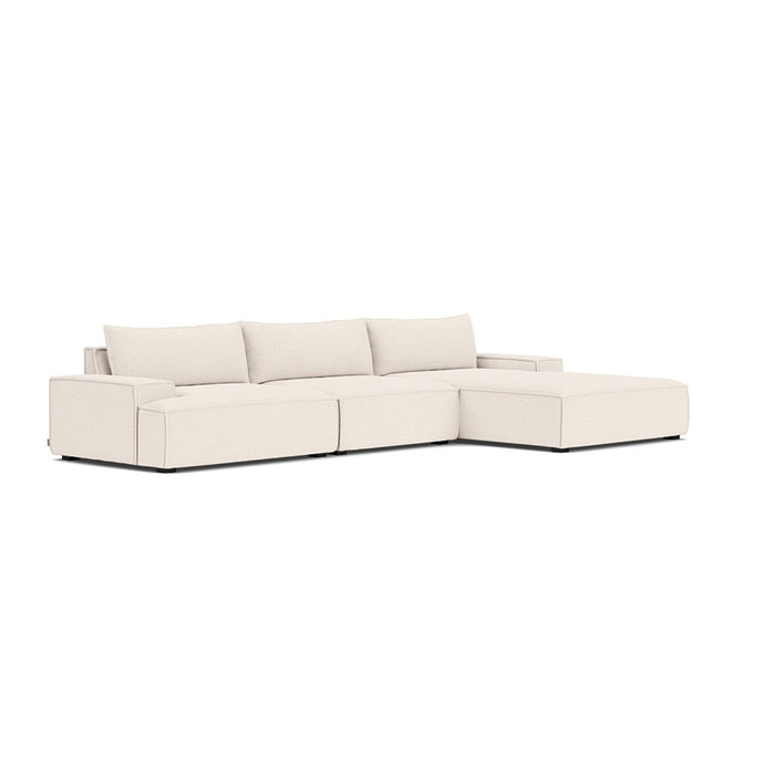 Daphne 3 Seater Chaise Right, Maya Cream