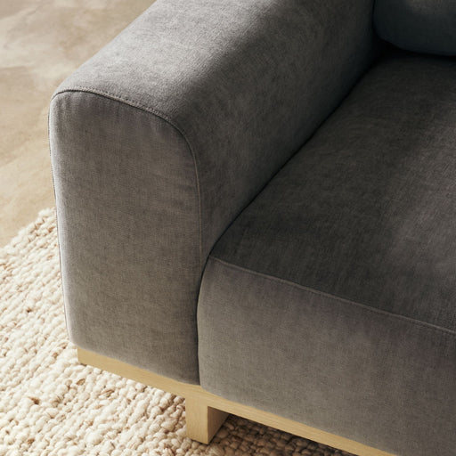 Aya 4-seater Couch, Planet Grey Green, Oak Soap