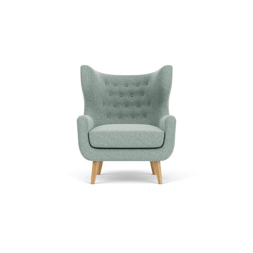Craig Chair, Fabio Grey Green, Oak Soap Legs