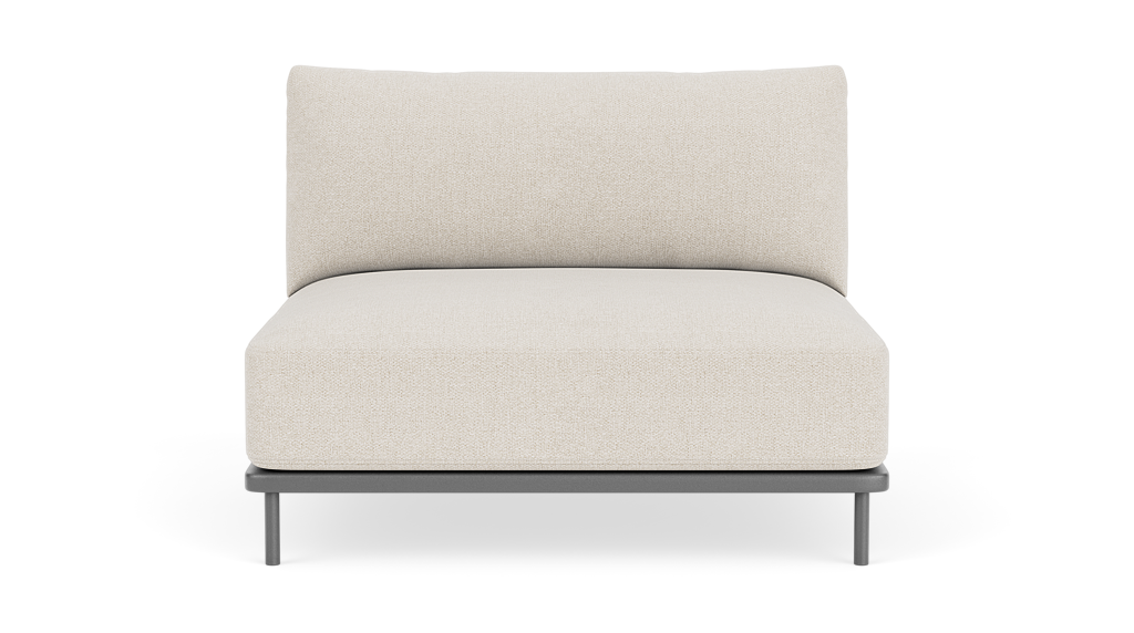 Vincent Outdoor, Module,1 seater, Martinique,Anthracite Grey