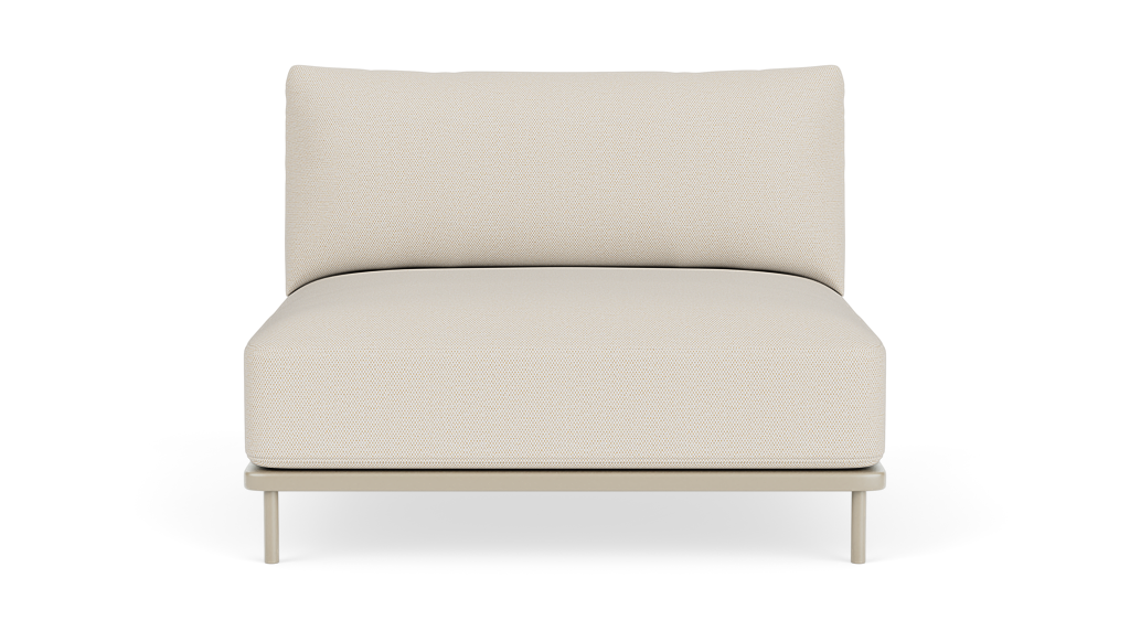 Vincent Outdoor, Module,1 seater, Sandshell,Coral Sand