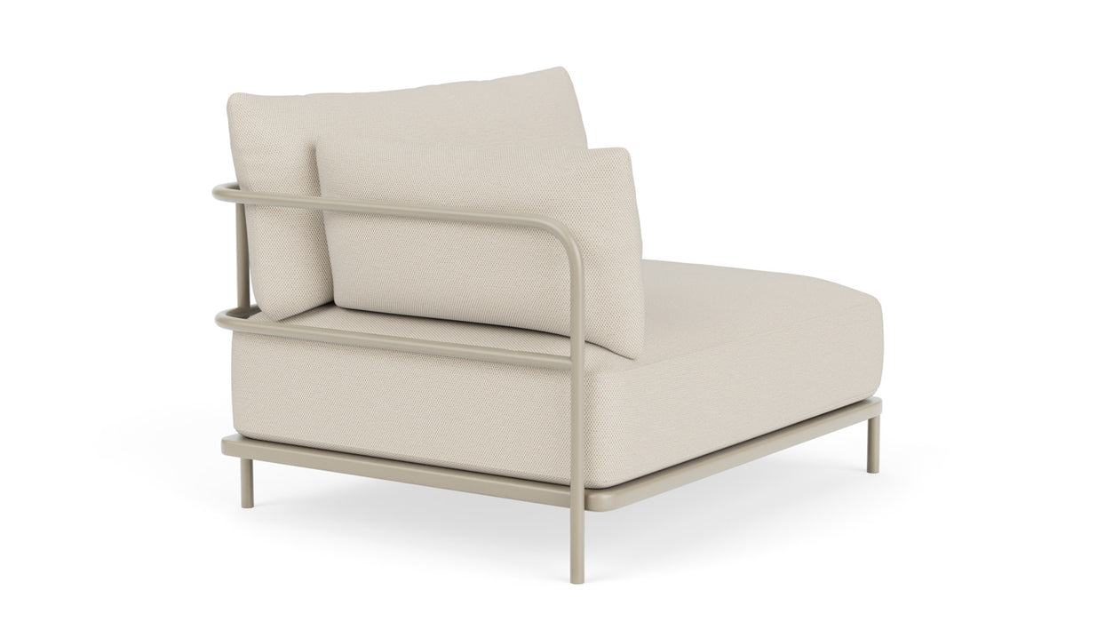 Vincent Outdoor, Module,1s arm left, Sandshell,Coral Sand