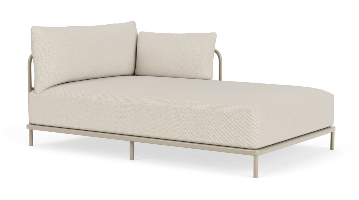 Vincent Outdoor, Module,Chaiselong arm right, Sandshell,Coral Sand