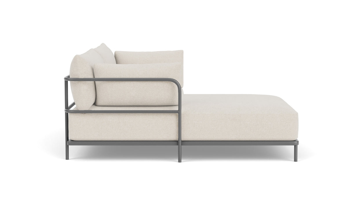 Vincent, Outdoor, 3 Seater Chaise Left, Martinique, Anthracite Grey