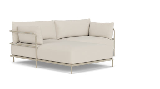Vincent, Outdoor, 3 Seater Chaise Left, Sandshell, Coral Sand