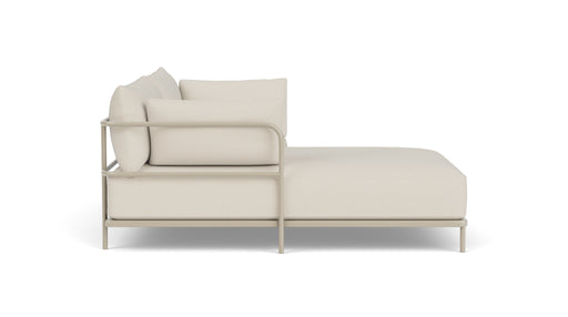 Vincent, Outdoor, 3 Seater Chaise Left, Sandshell, Coral Sand