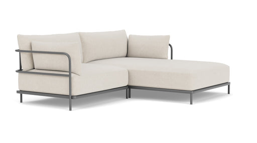 Vincent, Outdoor, 3 Seater Chaise Right, Martinique, Anthracite Grey