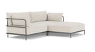 Vincent, Outdoor, 3 Seater Chaise Right, Martinique, Anthracite Grey