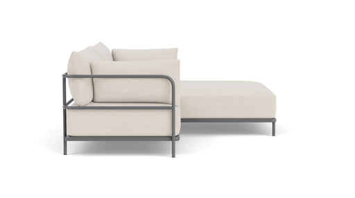 Vincent, Outdoor, 3 Seater Chaise Right, Martinique, Anthracite Grey