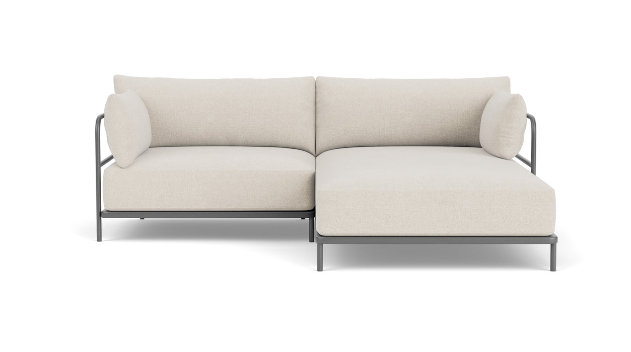 Vincent, Outdoor, 3 Seater Chaise Right, Martinique, Anthracite Grey