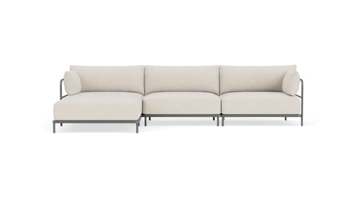 Vincent, Outdoor, 4 Seater Chaise Left, Martinique, Anthracite Grey