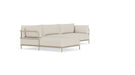 Vincent, Outdoor, 4 Seater Chaise Left, Sandshell, Coral Sand