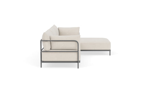 Vincent, Outdoor, 4 Seater Chaise Right, Martinique, Anthracite Grey