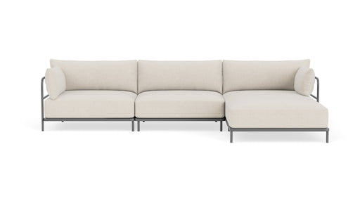 Vincent, Outdoor, 4 Seater Chaise Right, Martinique, Anthracite Grey