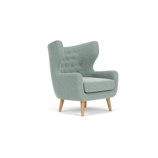 Craig Chair, Fabio Grey Green, Oak Soap Legs