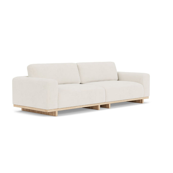 Aya 3.5 Seater Couch Free Dune, Oak Soap