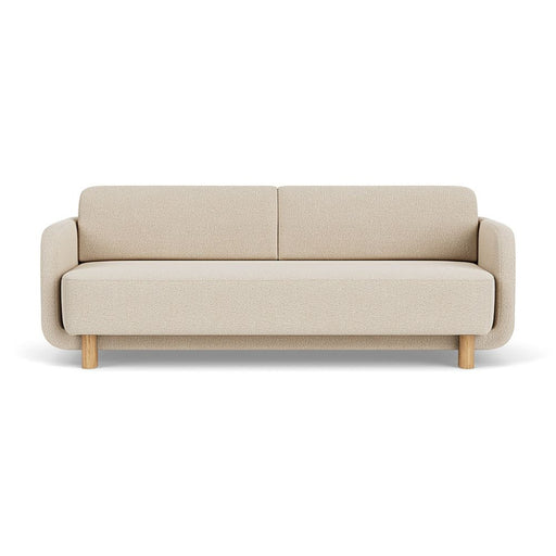 Clara Sleeper Couch, Pasha Dune, Oak Soap