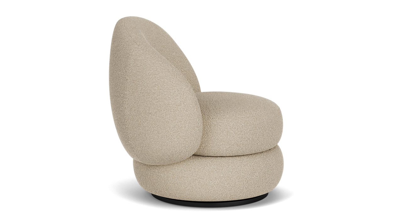 Alma Chair, Now Stone, swivel base