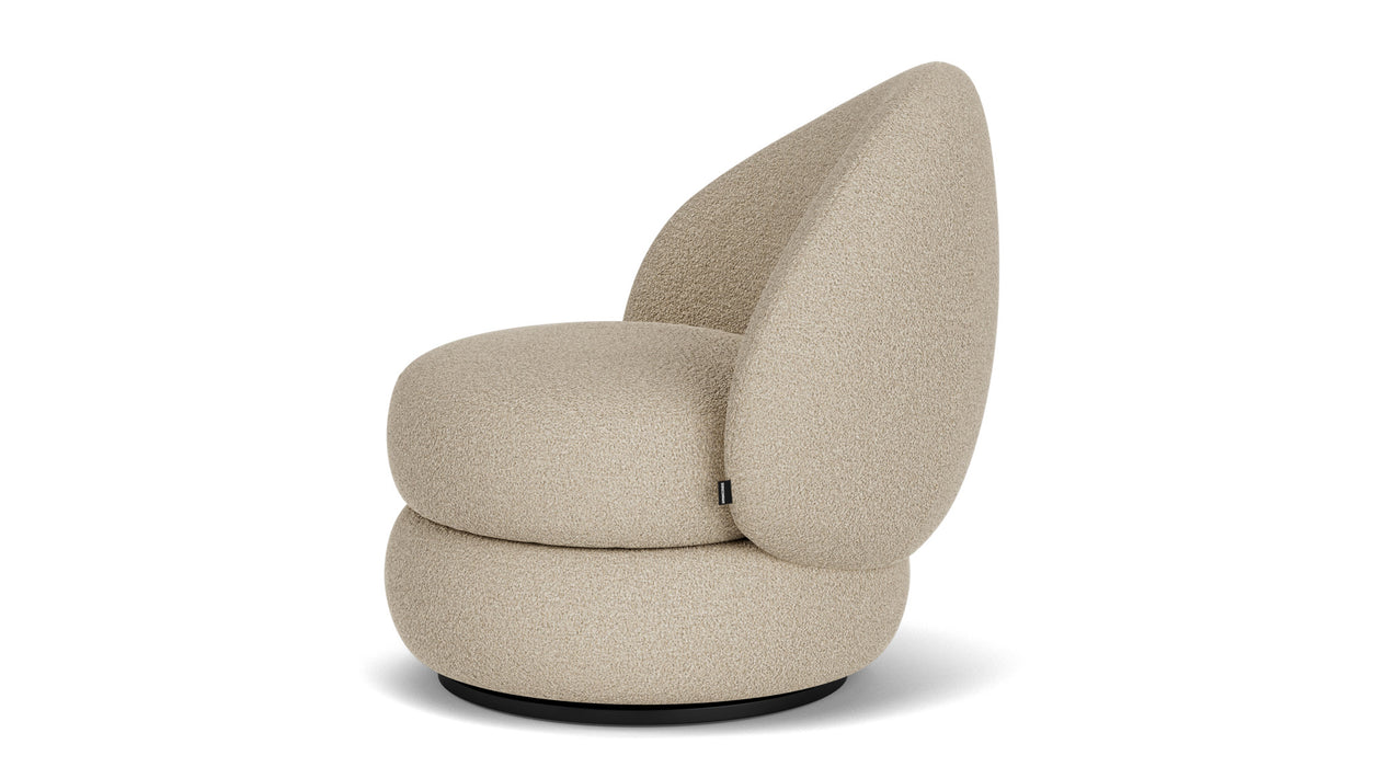 Alma Chair, Now Stone, swivel base