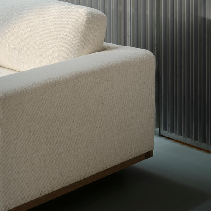 Aya 3.5 Seater Couch Moonlight Sand, Oak Soap