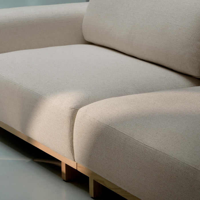 Aya 3.5 Seater Couch Moonlight Sand, Oak Soap