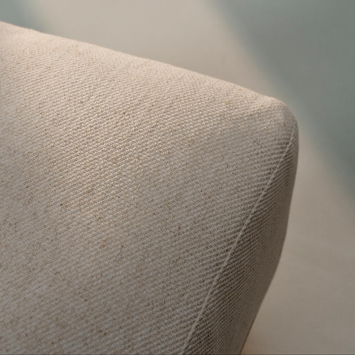 Aya 3.5 Seater Couch Moonlight Sand, Oak Soap