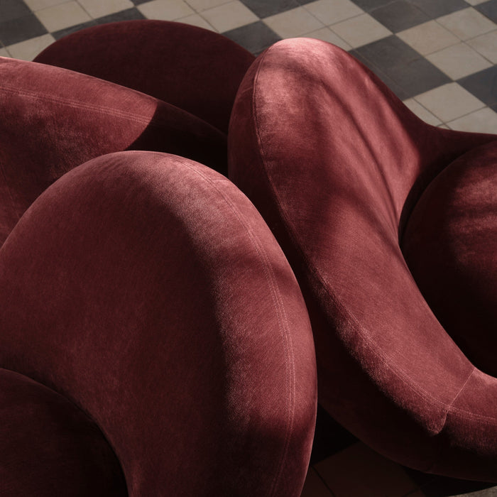 Babette Chair, Moss Burgundy