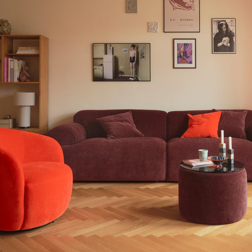 Rosie Swivel Chair, Moss Cherry
