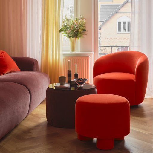 Rosie Swivel Chair, Moss Cherry