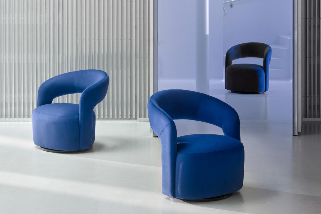 Judi Chair, Velour Lux Blue