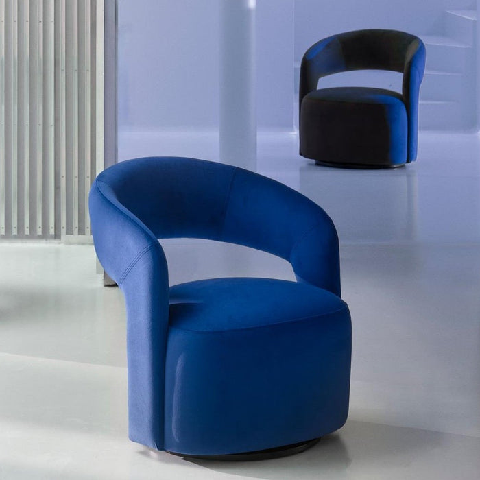 Judi Chair, Velour Lux Blue