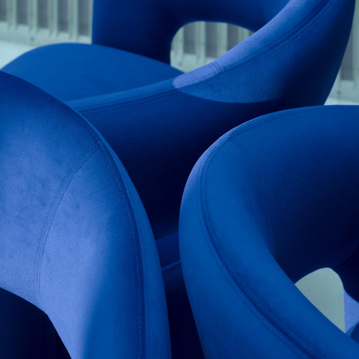 Judi Chair, Velour Lux Blue