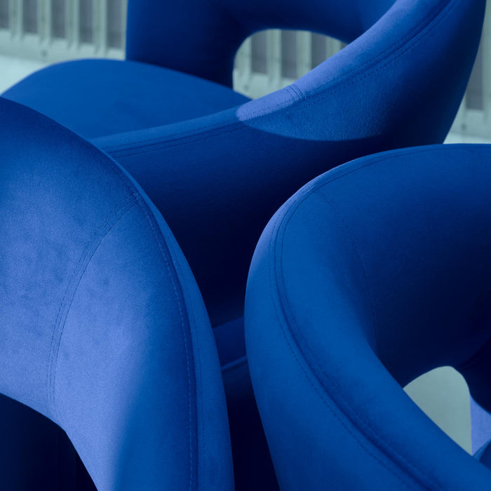 Judi Chair, Velour Lux Blue