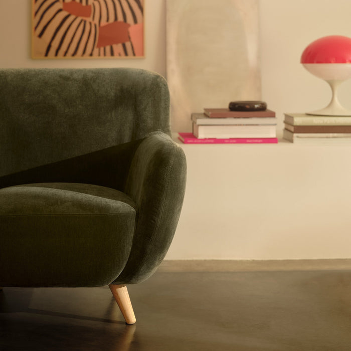 Otis Chair, Moss Olive, Oak Soap Legs