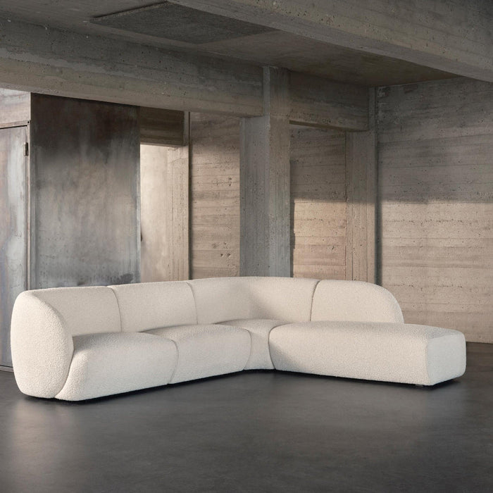 Paula Modular, 3 Seater Open Chaise Right, Maya Cream