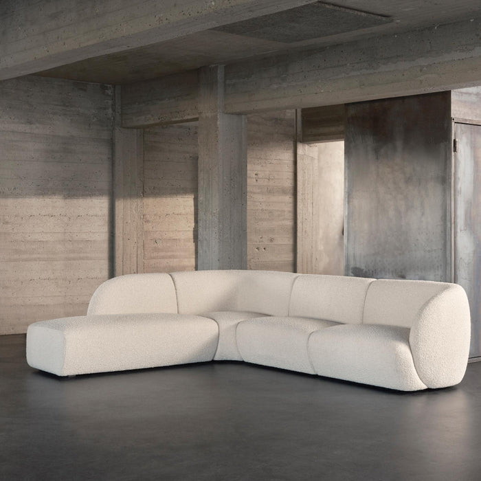 Paula Modular, 3 Seater Open Chaise Left, Maya Cream