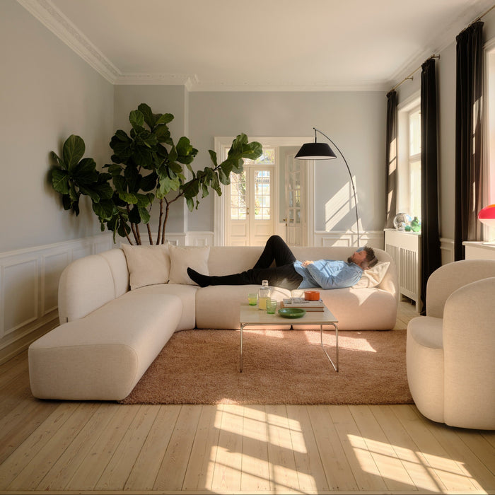 Paula Modular, 3 Seater Open Chaise Left, Moonlight Sand