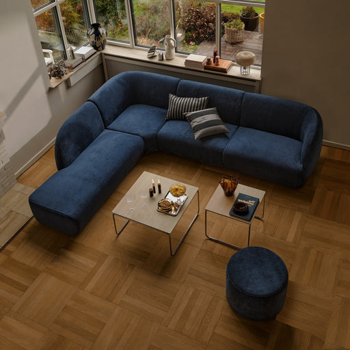 Paula Modular, 3.5 Seater Open Chaise Left, Planet Legion Blue