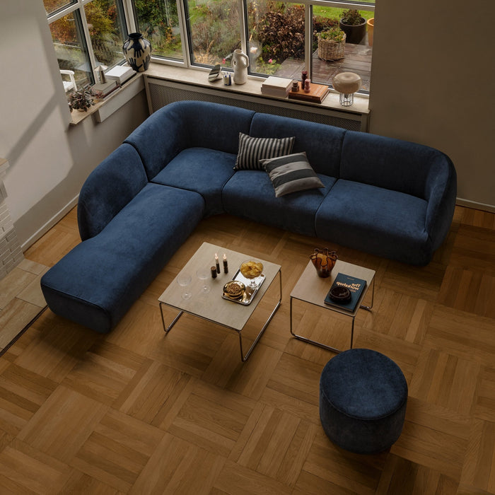 Paula Modular, 3.5 Seater Open Chaise Left, Planet Legion Blue
