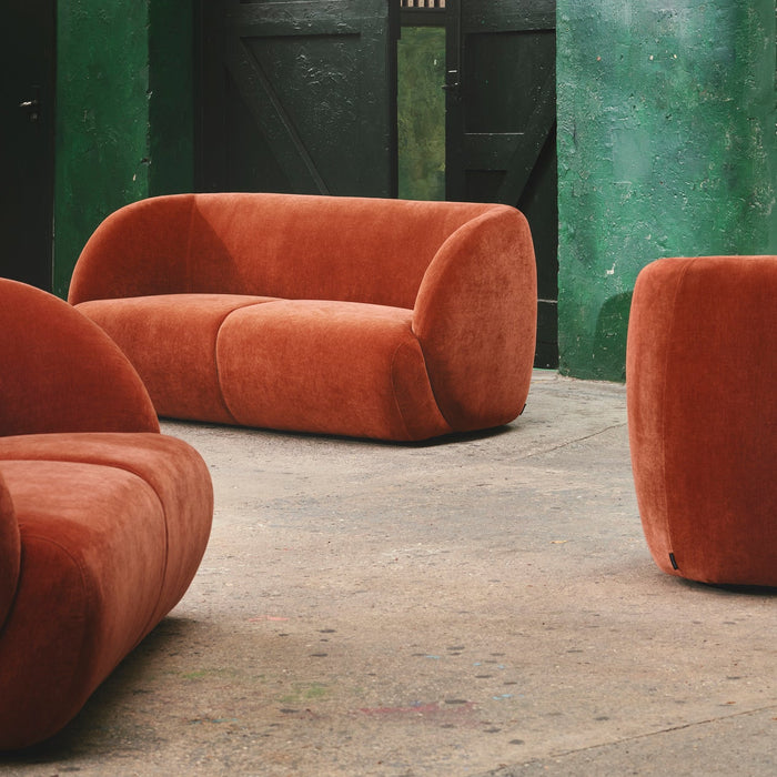 Paula 2-seater Sofa, Moss Rust