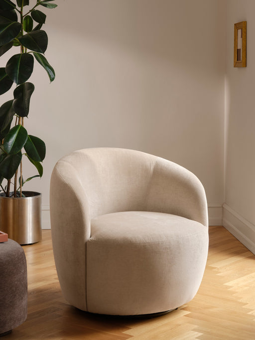 Rosie Swivel Chair, Danny Cream
