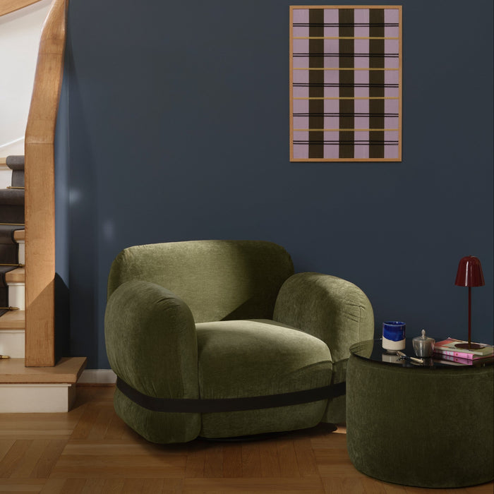 Squeeze Swivel Chair, Moss Olive