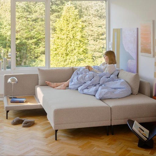 Vivica Sleeper Sofa Chaiselong Right, Agnes Brown