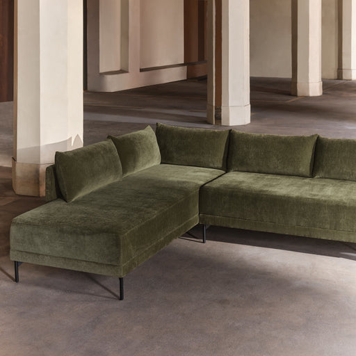 Vivica Sleeper Sofa Chaiselong Left, Moss Olive