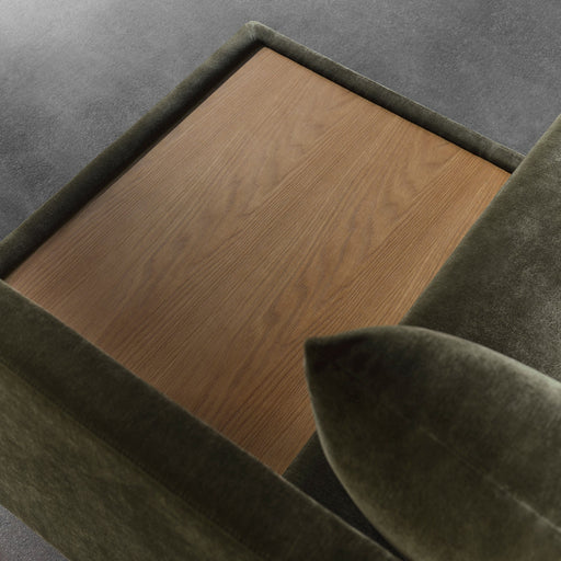 Vivica Sleeper Sofa Chaiselong Left, Moss Olive