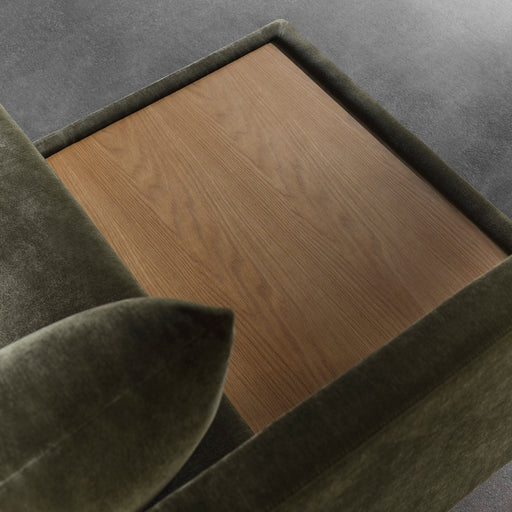 Vivica Sleeper Sofa Chaiselong Right, Moss Olive