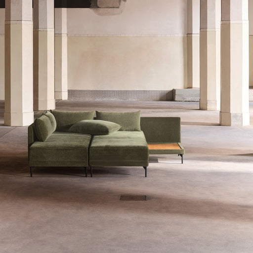 Vivica Sleeper Sofa Chaiselong Left, Moss Olive