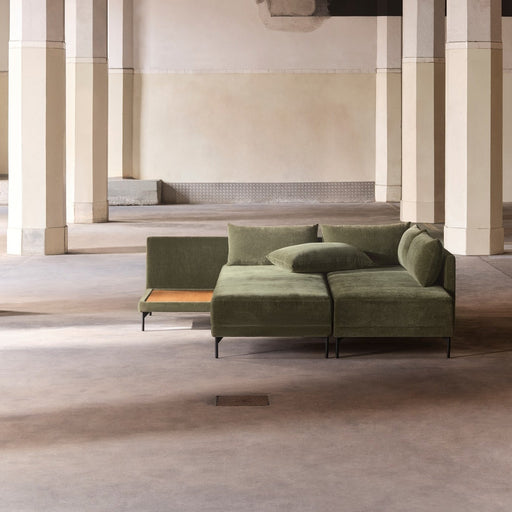 Vivica Sleeper Sofa Chaiselong Right, Moss Olive